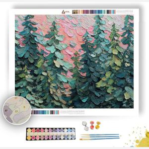 PEARL SKY PINES - Paint by Numbers Full Kit