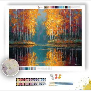 FOREST GOLD MIRROR - Paint by Numbers Full Kit