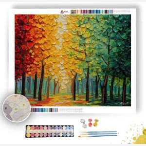 FOREST OF SHIFTING COLOR - Paint by Numbers Full Kit