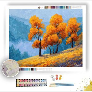 GOLDEN HILLTOP FOREST - Paint by Numbers Full Kit