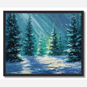 EMERALD SNOWLIGHT - FRAMED