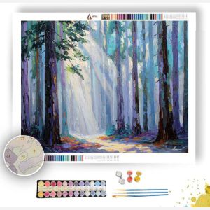 SILVER SUNBEAM PINES - Paint by Numbers Full Kit