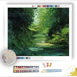 THE DEEP GREEN MAZE - Paint by Numbers Full Kit