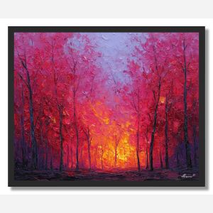 FOREST DAWN EMBERS - FRAMED