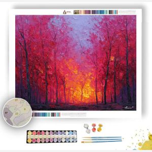 FOREST DAWN EMBERS - Paint by Numbers Full Kit