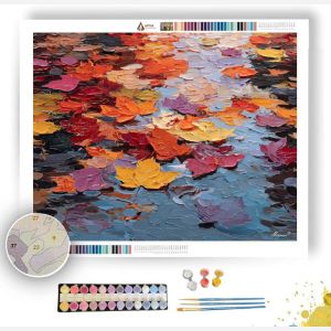 FALLEN LEAF REFLECTIONS - Paint by Numbers Full Kit