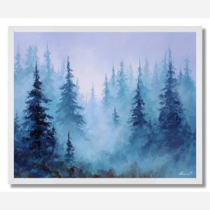 MIST OVER SILVER PINES - FRAMED
