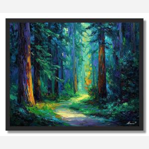EMERALD SHADE PATH - FRAMED