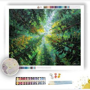 FOREST OF EMERALD FIRE - Paint by Numbers Full Kit
