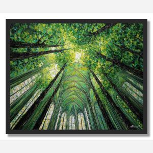 DEEP GREEN CATHEDRAL - FRAMED