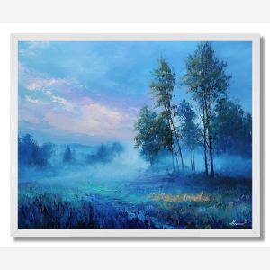 THE BLUE MORNING PASS - FRAMED