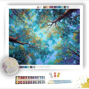 TURQUOISE CANOPY RISE - Paint by Numbers Full Kit