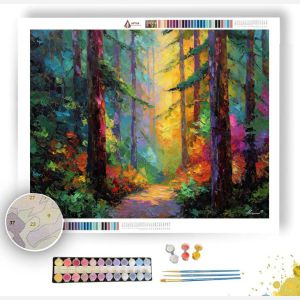 EVERGREEN GLOW TRAIL - Paint by Numbers Full Kit