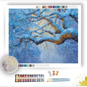 BLUE FROST OAKWOOD - Paint by Numbers Full Kit