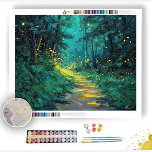 FIREFLY GREEN TRAIL - Paint by Numbers Full Kit