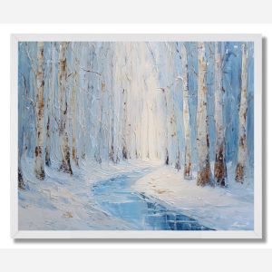 THE FROZEN STILL WOODS - FRAMED