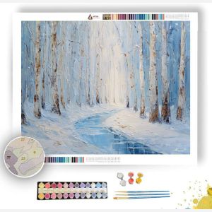 THE FROZEN STILL WOODS - Paint by Numbers Full Kit