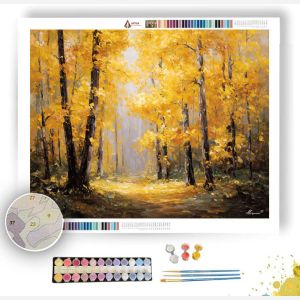 FOREST OF QUIET GOLD - Paint by Numbers Full Kit
