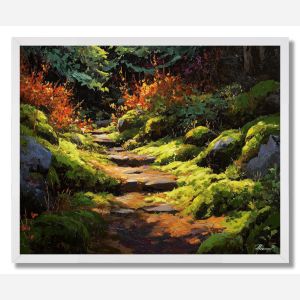 RUST AND MOSS TRAIL - FRAMED