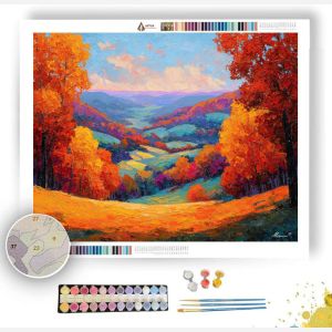 AUTUMN VALLEY WOODLAND - Paint by Numbers Full Kit