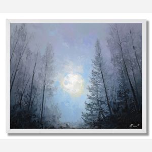 FOREST MOON RISE - FRAMED