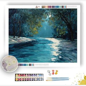 RIVER OF BLUE SHADOW - Paint by Numbers Full Kit