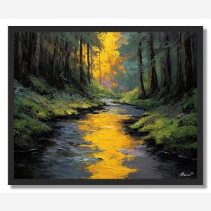 GOLDEN RIVER FOREST - FRAMED