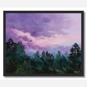 FOREST AT RAIN DUSK - FRAMED