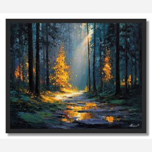 FOREST OF MOVING LIGHT - FRAMED