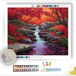 RUBY AUTUMN CASCADE - Paint by Numbers Full Kit