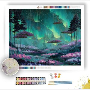 AURORA GARDEN OF THE FLOATING TREES - Paint by Numbers Full Kit