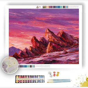 RUBY SUNSET RIDGE - Paint by Numbers Full Kit