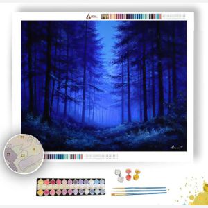INDIGO NIGHT FOREST - Paint by Numbers Full Kit