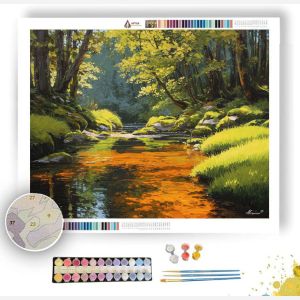AMBER RIVER OF THE WOODLAND - Paint by Numbers Full Kit
