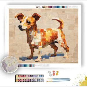 PIXEL DOG MINIATURE - Paint by Numbers Full Kit