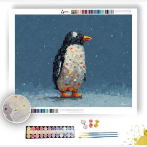 PIXEL PENGUIN DOT - Paint by Numbers Full Kit
