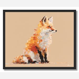 PIXEL FOX MINIMAL - FRAMED