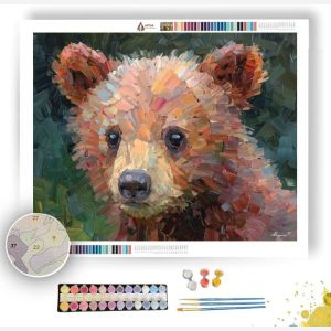 PIXEL BEAR CUB - Paint by Numbers Full Kit