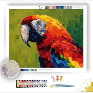 PIXEL PARROT BRIGHT - Paint by Numbers Full Kit