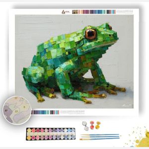 PIXEL FROG BLOCKY - Paint by Numbers Full Kit