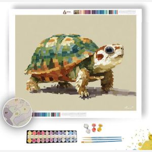 PIXEL TURTLE SIMPLE - Paint by Numbers Full Kit