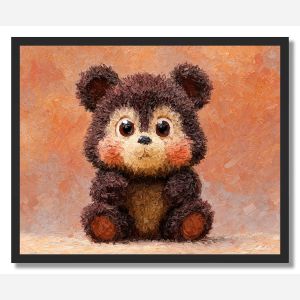 PIXEL KAWAII BEAR - FRAMED