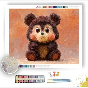 PIXEL KAWAII BEAR - Paint by Numbers Full Kit