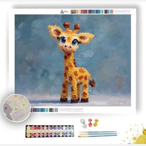 PIXEL KAWAII GIRAFFE - Paint by Numbers Full Kit