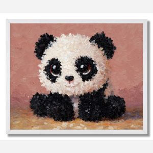 PIXEL KAWAII PANDA - FRAMED
