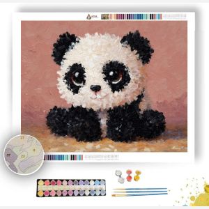PIXEL KAWAII PANDA - Paint by Numbers Full Kit