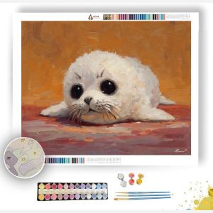 PIXEL KAWAII SEAL - Paint by Numbers Full Kit
