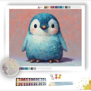 PIXEL KAWAII PENGUIN - Paint by Numbers Full Kit