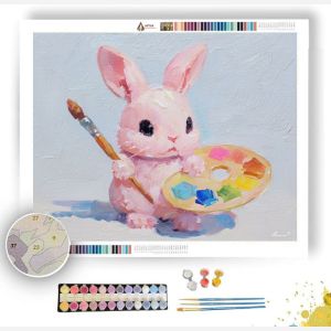 KAWAII BUNNY PAINTING - Paint by Numbers Full Kit