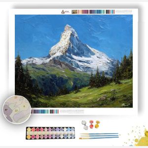 SWISS MATTERHORN SUNLIT SUMMIT - Paint by Numbers Full Kit